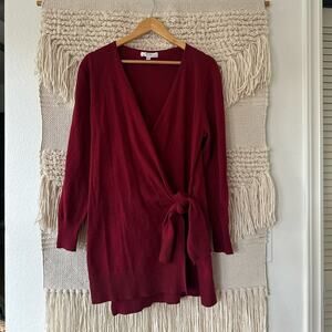 Thakoon Red Wrap Mini Dress